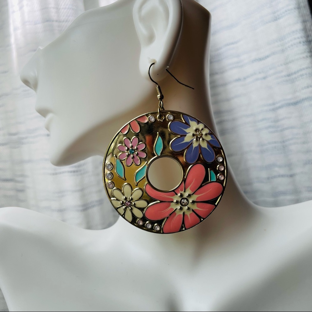 Large earrings